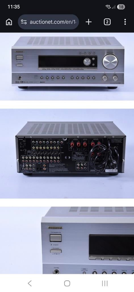 Onkio receiver en dvd speler, Gebruikt, Losse componenten, Tuner of Radio, Ophalen