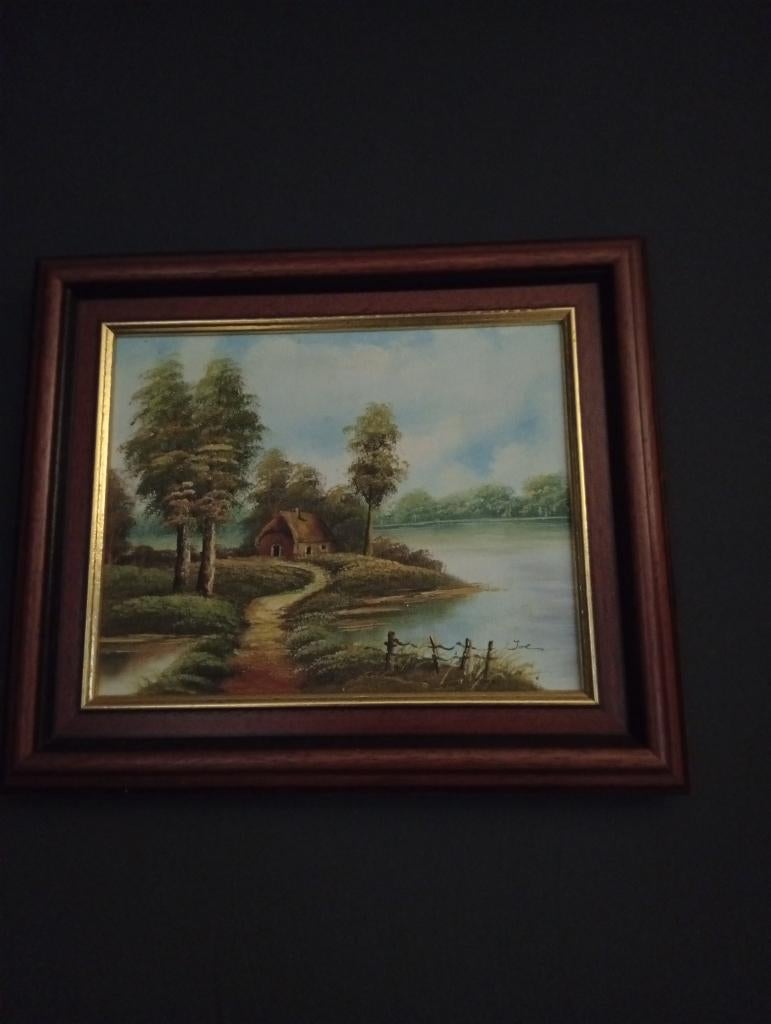 Mooi klein schilderij op doek, Antiek en Kunst, Kunst | Schilderijen | Klassiek, Ophalen