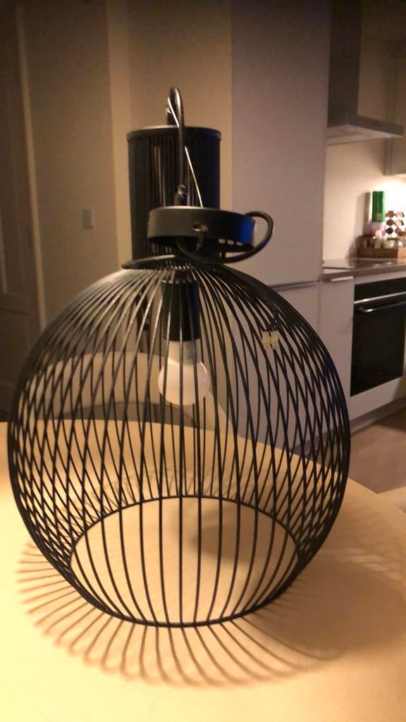 Zwart  hanglamp, Ophalen, Zo goed als nieuw