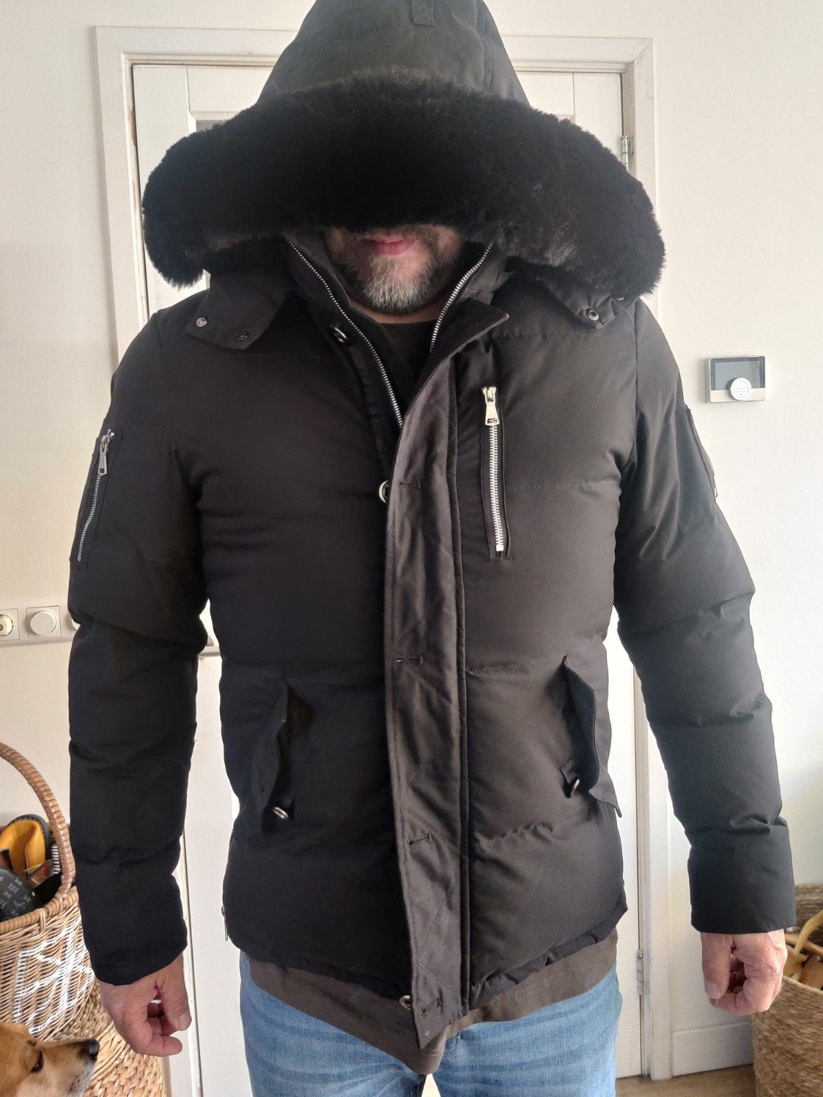 Moose Knuckles Winterjas Zwart - Maat XXL, Kleding | Heren, Zwart, Overige maten, Ophalen of Verzenden, Zo goed als nieuw