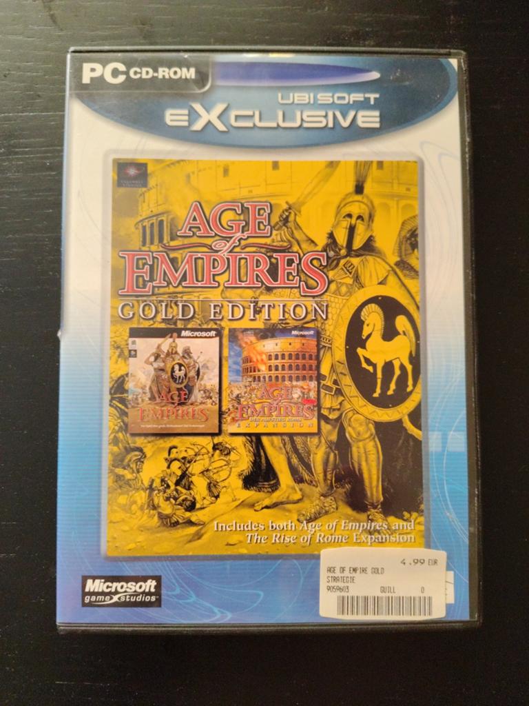 Age of Empires Gold Edition PC CD-ROM, Gebruikt, 1 speler, Ophalen of Verzenden, Strategie en Constructie