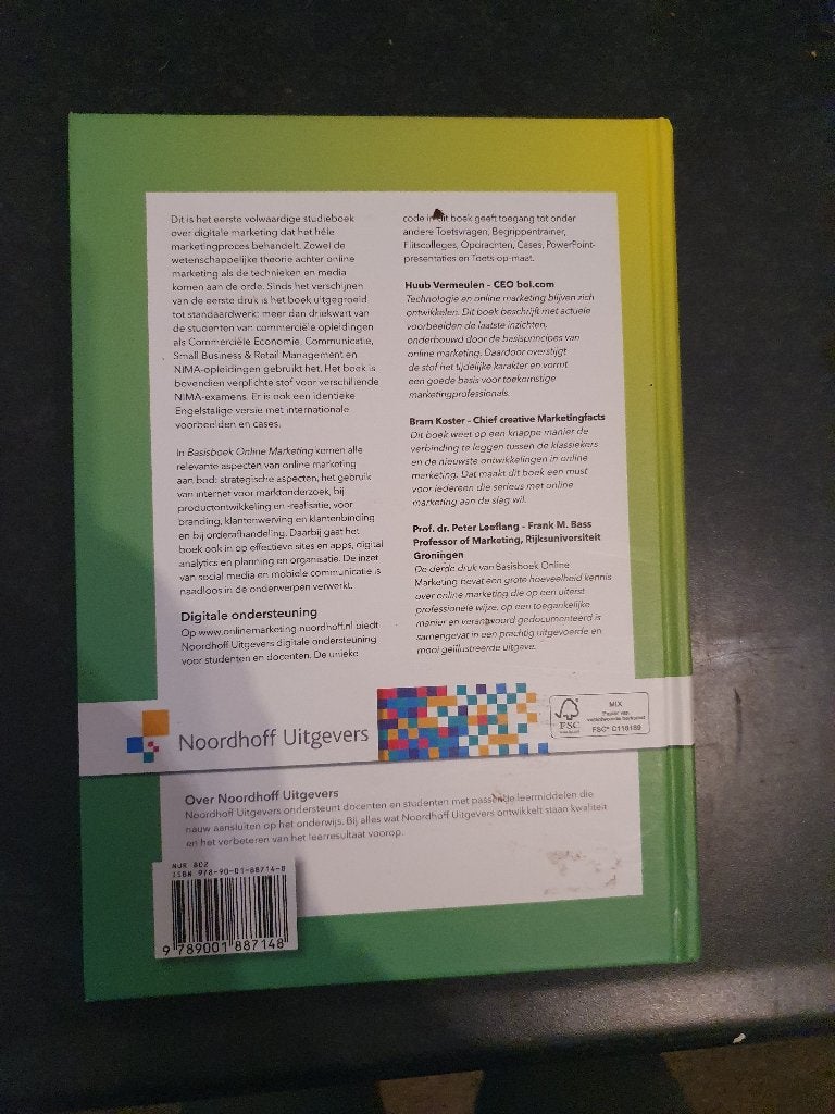 Basisboek Online Marketing - 3e druk, Zo goed als nieuw, Gamma, Marjolein Visser & Berend Sikkenga, HBO