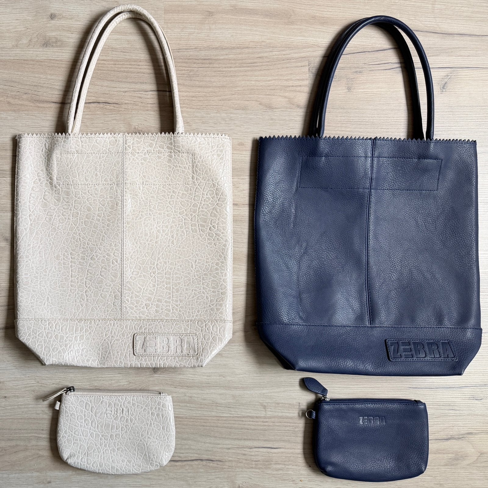 Zebra shoppers tas vegan leather look met etui /portemonnee, Ophalen of Verzenden, Zo goed als nieuw