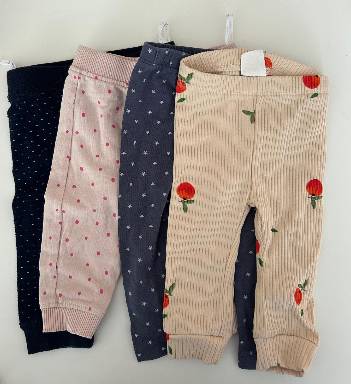 4x Broekjes Maat 62 - Diverse Prints, Ophalen of Verzenden, Gebruikt, Meisje, Broekje