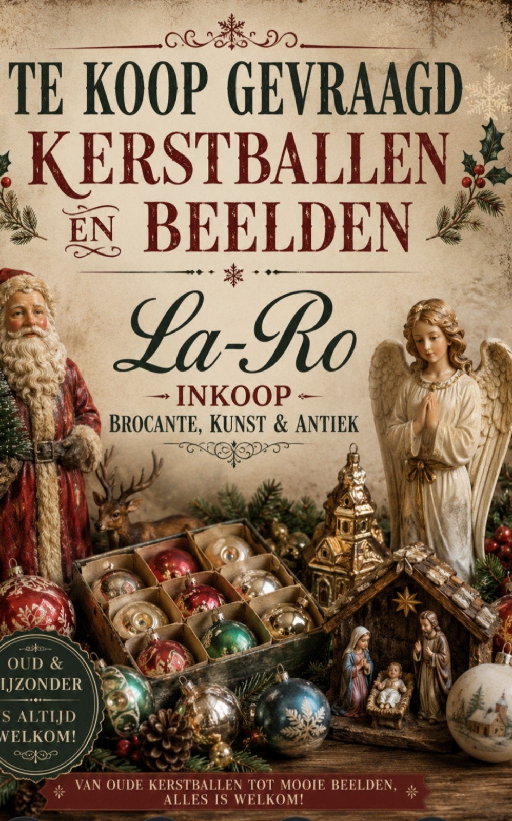 gevraagd kerstdecoratie, Diversen, Kerst, Ophalen of Verzenden