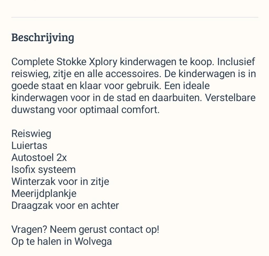 Stokke xplory kinderwagen compleet, Zo goed als nieuw, Verstelbare duwstang, Ophalen, Kinderwagen