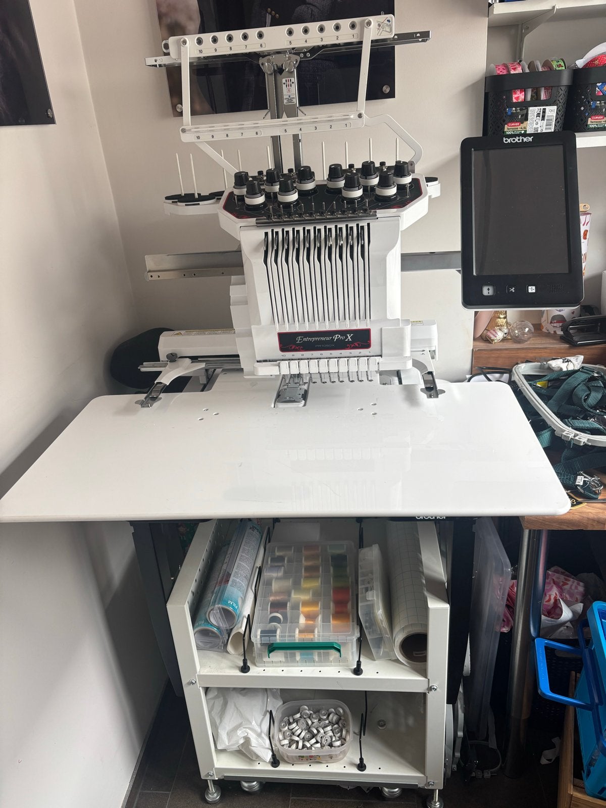 Brother Entrepreneur Pro X PR1050X Borduurmachine, Hobby en Vrije tijd, Ophalen, Industrieel, Brother, Naaimachine