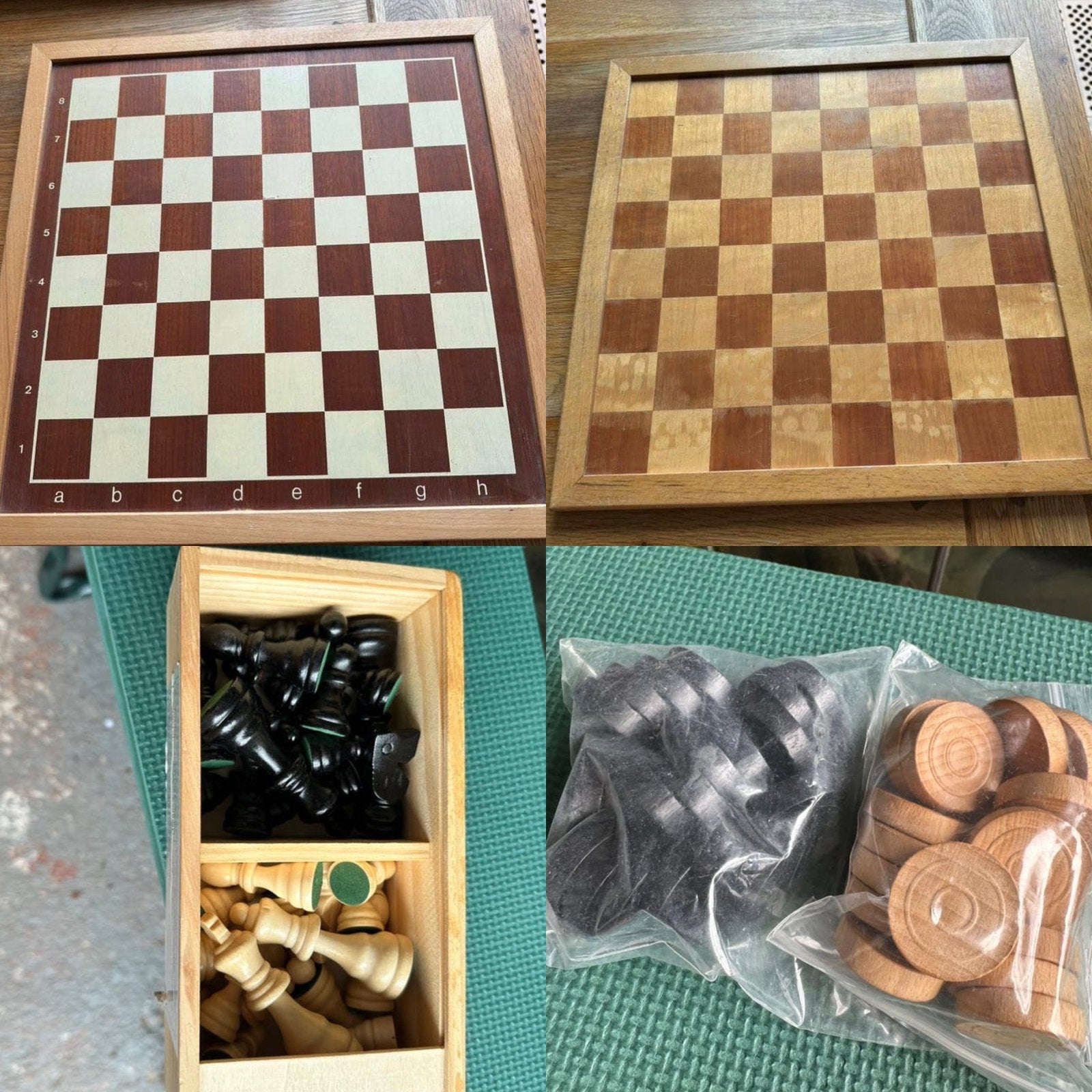 2 stuks Homas Spelen Schaak/dam bord - Populaire Spelen, Hobby en Vrije tijd, Gezelschapsspellen | Bordspellen, Een of twee spelers