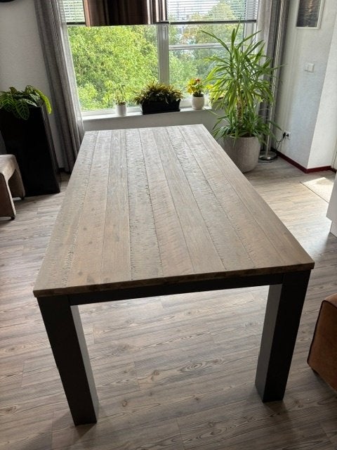 eetkamer tafel, Ophalen, Eikenhout, 50 tot 100 cm, Zo goed als nieuw