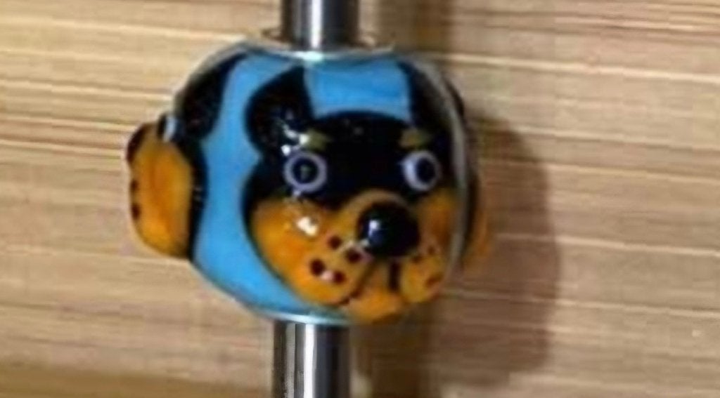 Trollbrads Uniek Barrel Dog CC, Sieraden, Tassen en Uiterlijk, Bedels, Glas of Kristal, Nieuw, Ophalen of Verzenden, Trollbeads