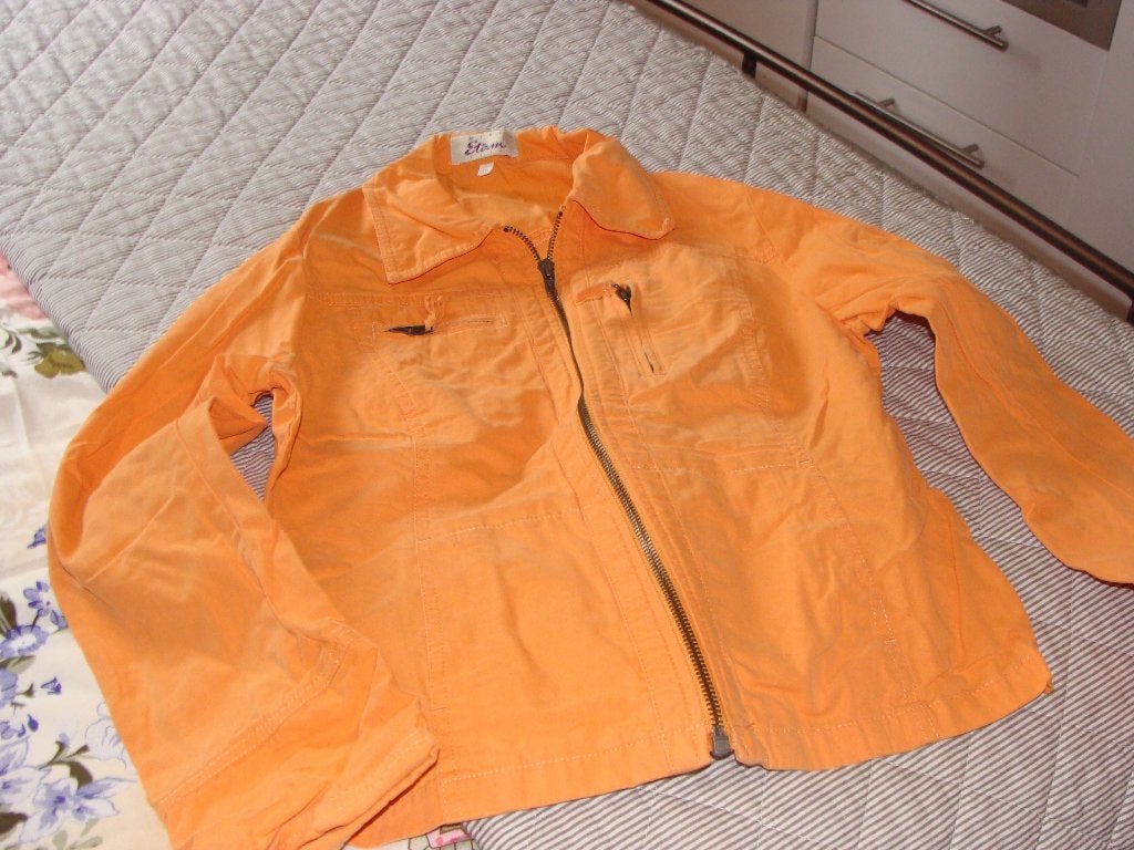 zomerjas, Ophalen, Zo goed als nieuw, Maat 38/40 (M), Oranje