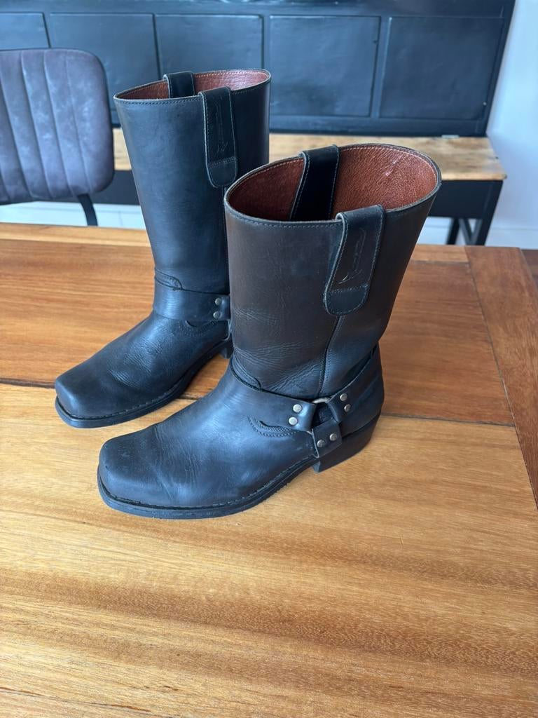 Lederen motorlaarzen Falco mt 42, Motoren, Ophalen of Verzenden, Tweedehands, Laarzen