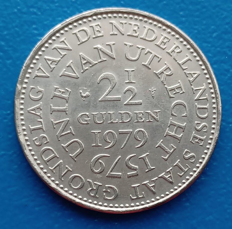 2 1/2 Gulden 1979 - Unie van Utrecht UNC, Ophalen of Verzenden, Koningin Juliana, 2½ gulden, Losse munt