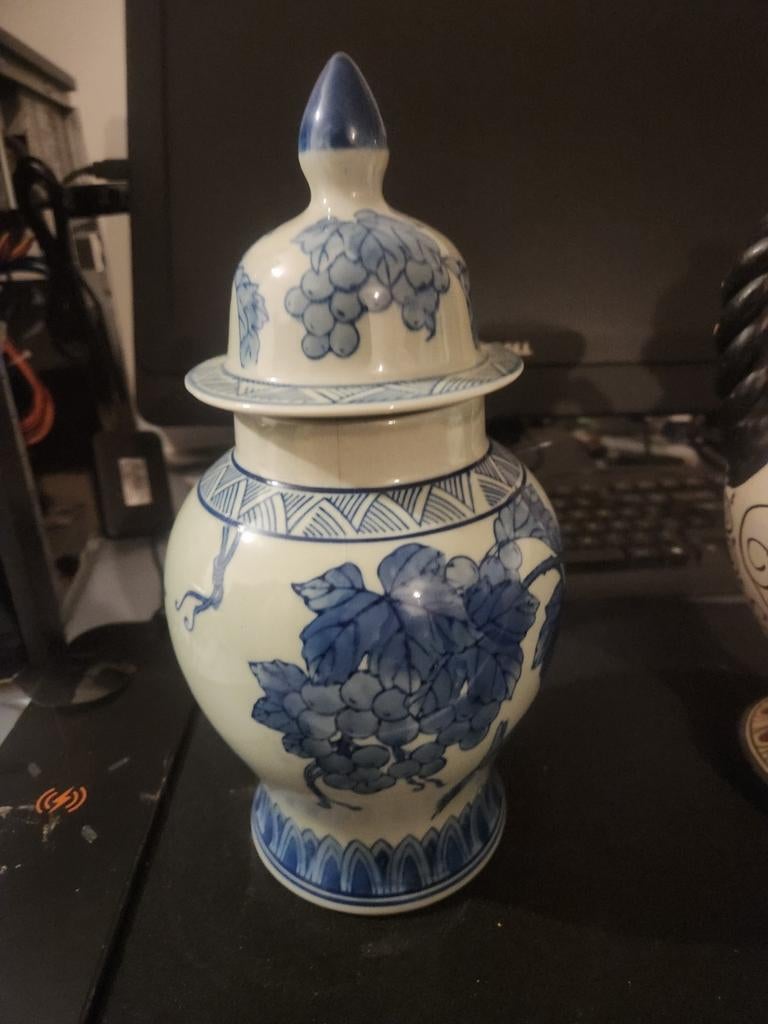 Qianlong Stijl Gemberpot met Druivenmotief, Ophalen of Verzenden