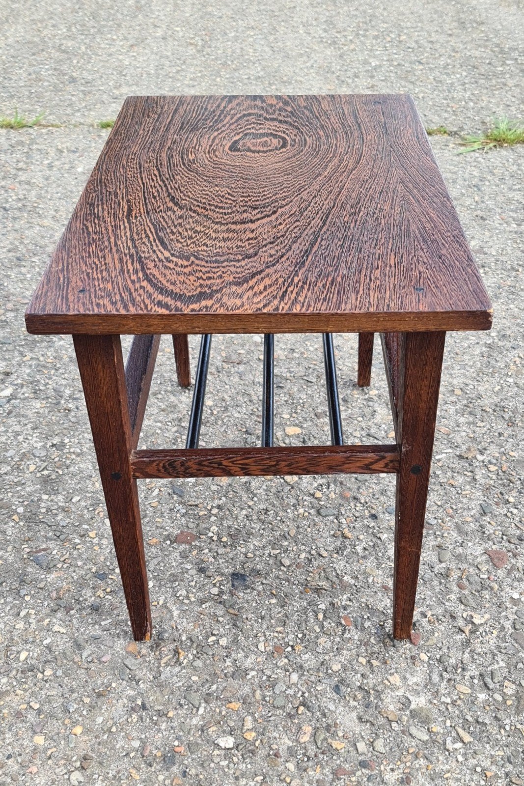 Mid-Century bijzettafeltje Wenge fineer '60, Ophalen