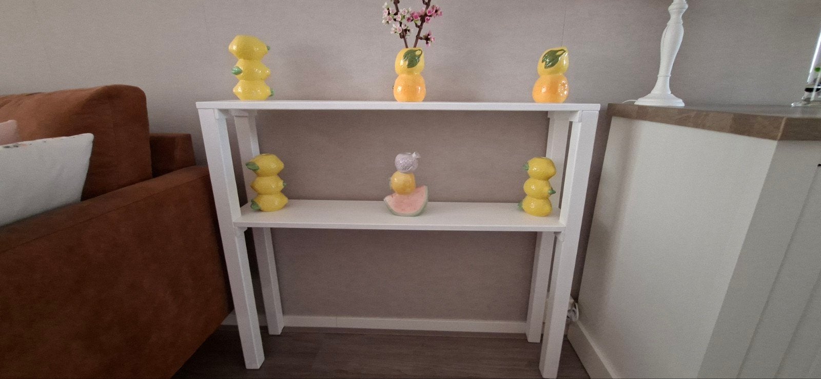 witte sidetable / sidetafeltje / kastje, Huis en Inrichting, Ophalen, 25 tot 50 cm, Rechthoekig, 50 tot 100 cm