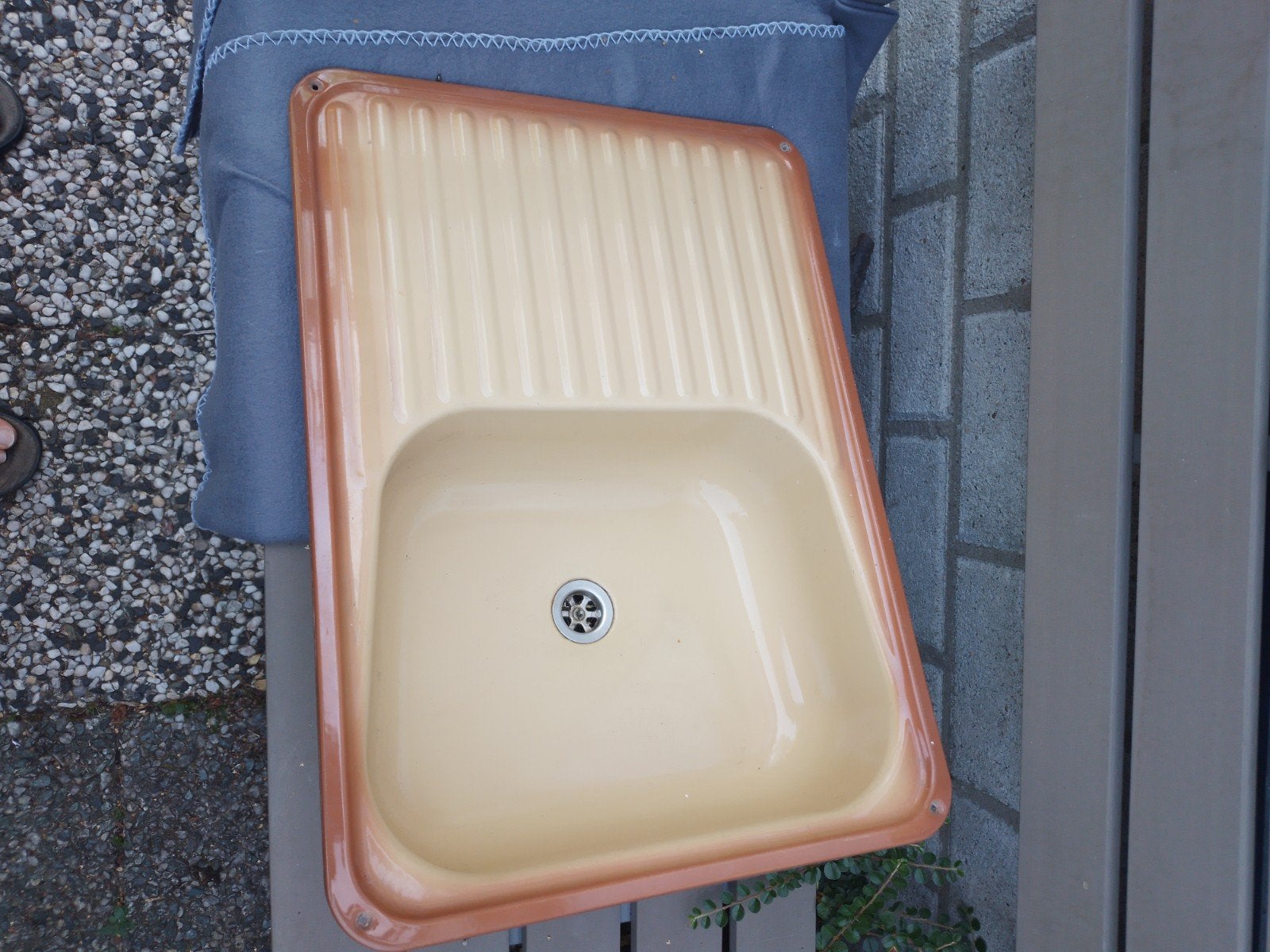 Email gootsteen 55x40 cm voor camper of caravan, Ophalen of Verzenden, Gebruikt