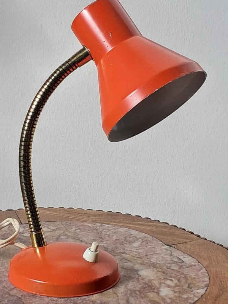 Retro Oranje design schemerlamp, Ophalen of Verzenden, Huis en Inrichting