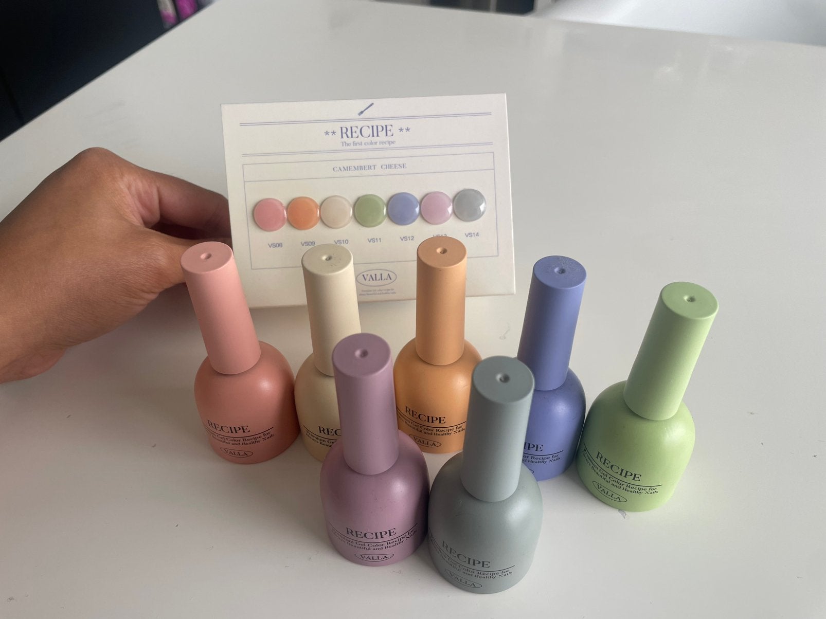 Koreaanse gel nagellak (Valla Camembert), Ophalen of Verzenden, Zo goed als nieuw, Handen en Nagels