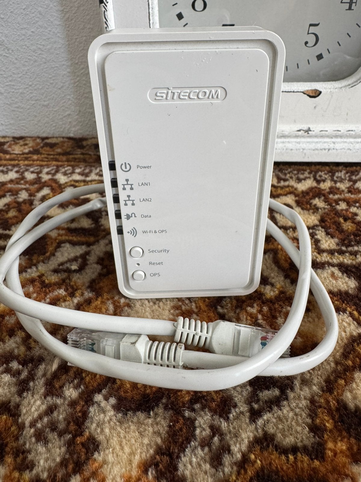 Sitecom WiFi-versterker via stopcontact (HomePlug) 500 Mbps, Ophalen of Verzenden, Zo goed als nieuw