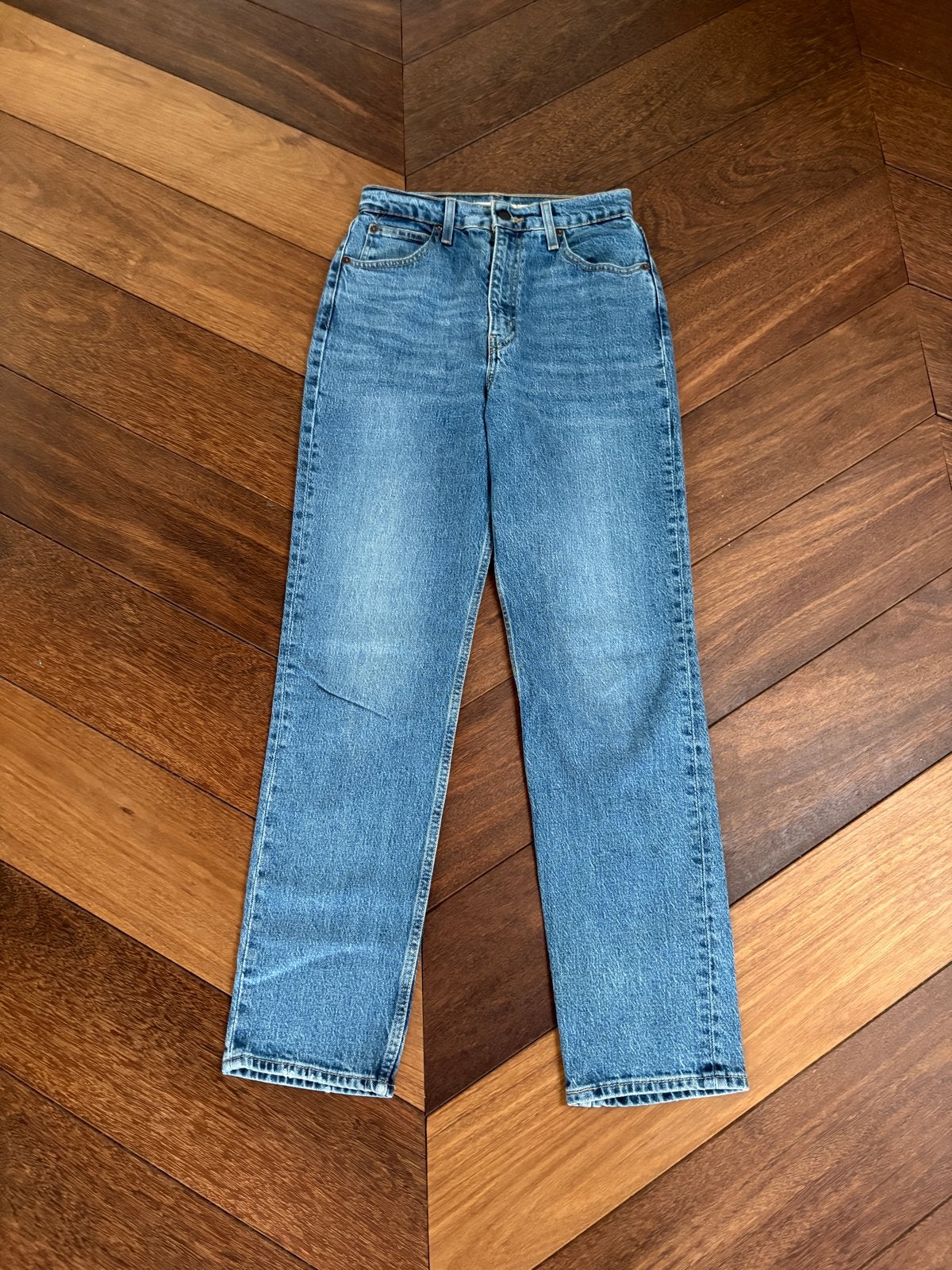 Levi's 70's High Slim Straight Jeans W26/L29, Ophalen of Verzenden, Zo goed als nieuw, Blauw, W27 (confectie 34) of kleiner