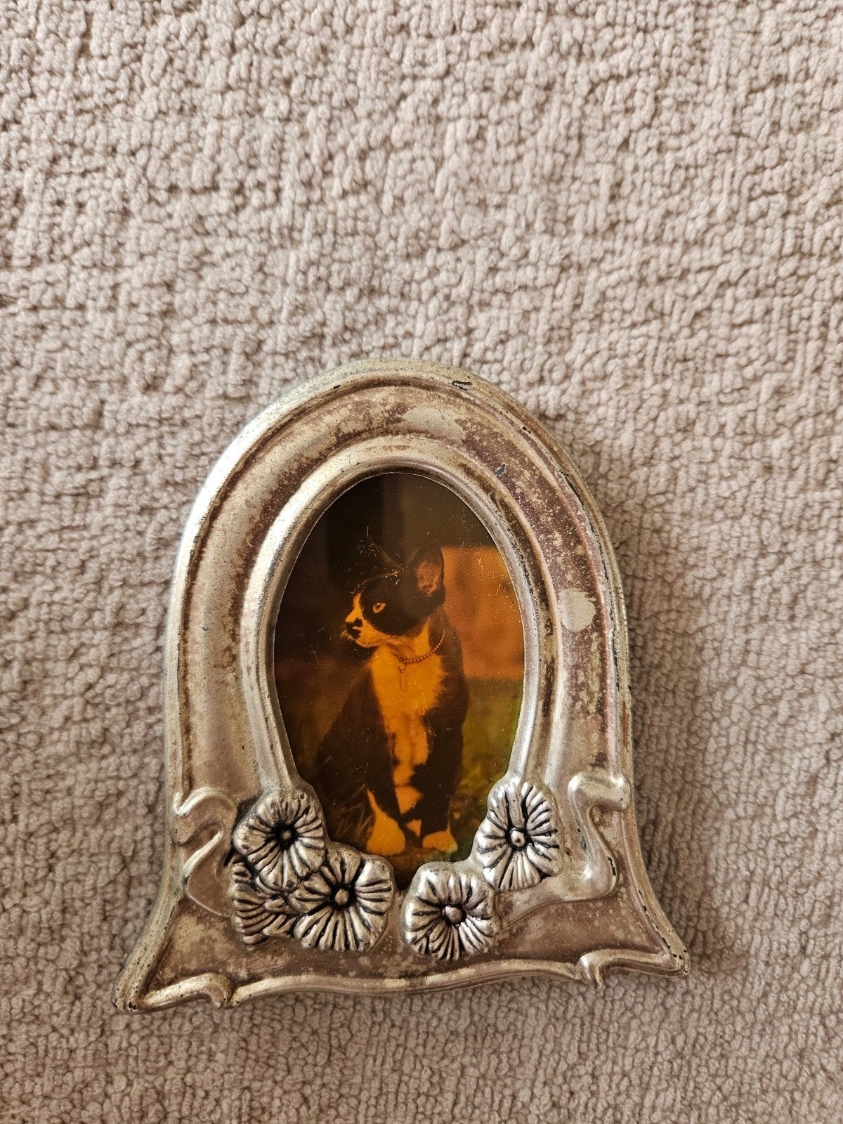 Vintage Art Nouveau Fotolijstje - 11x8 cm, Huis en Inrichting, Gebruikt, Met sierrand, Ophalen of Verzenden, Fotolijst