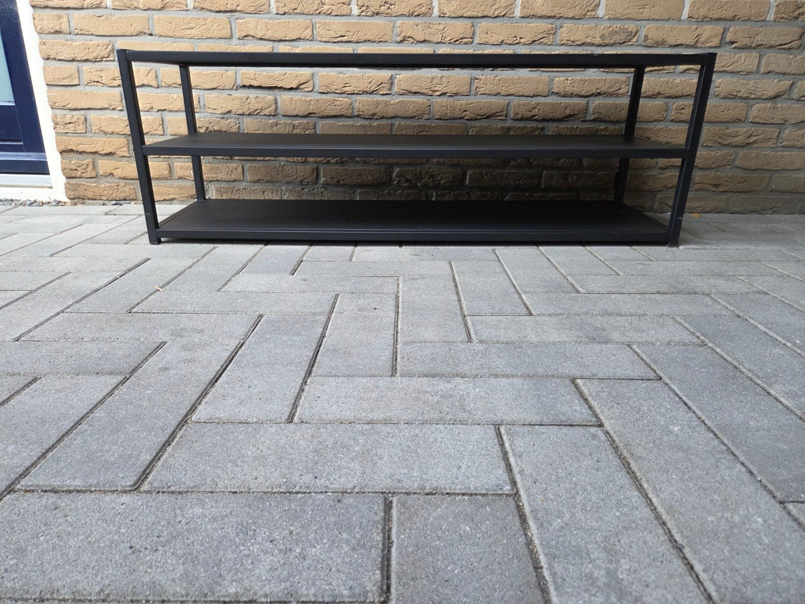 Zwart metalen rek 120x40x40 cm, Huis en Inrichting, Ophalen, Gebruikt