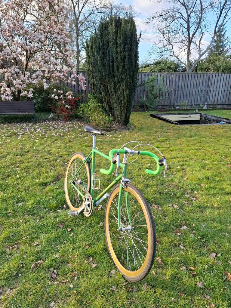Giant Racefiets / Fixie - Maat 56 met Quella wielen, Fietsen en Brommers, Fietsen | Racefietsen, Ophalen, Gebruikt, Staal, Heren