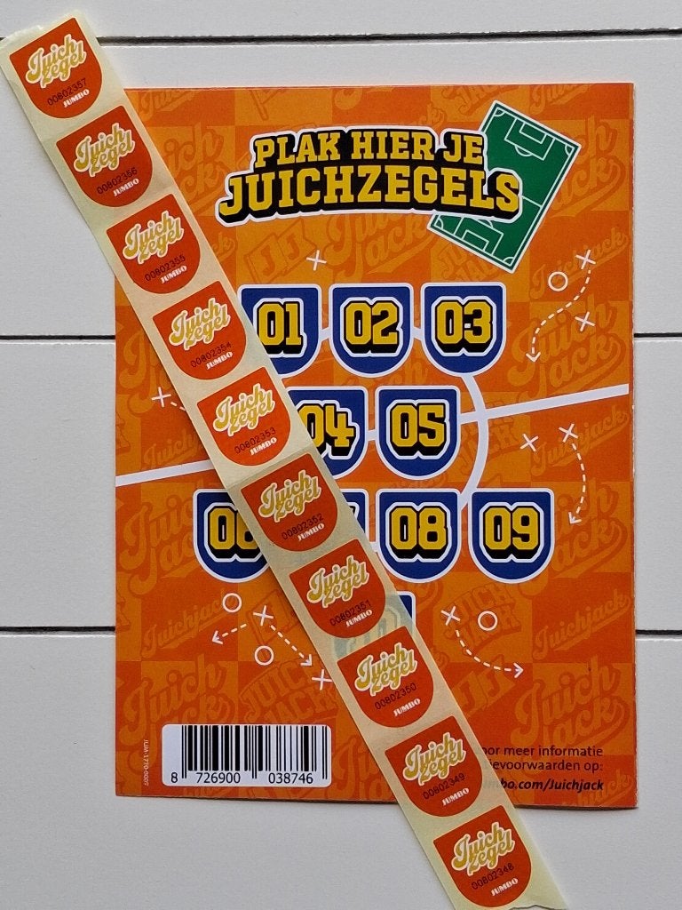 JUICHZEGELS  10 st. Jumbo, Verzamelen, Jumbo, Ophalen