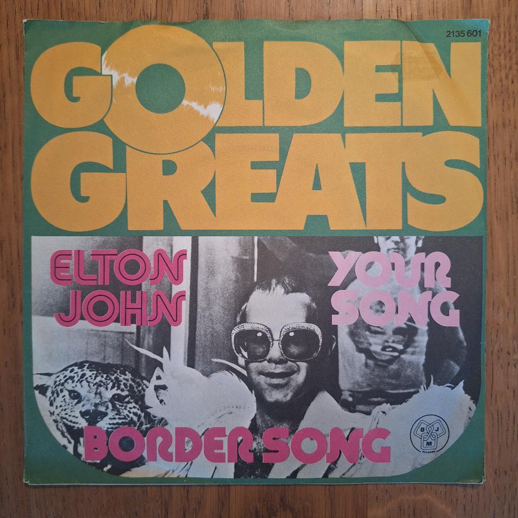 Elton John - Your Song/Bordersong (053), Cd's en Dvd's, Vinyl Singles, Gebruikt, Pop, Ophalen of Verzenden