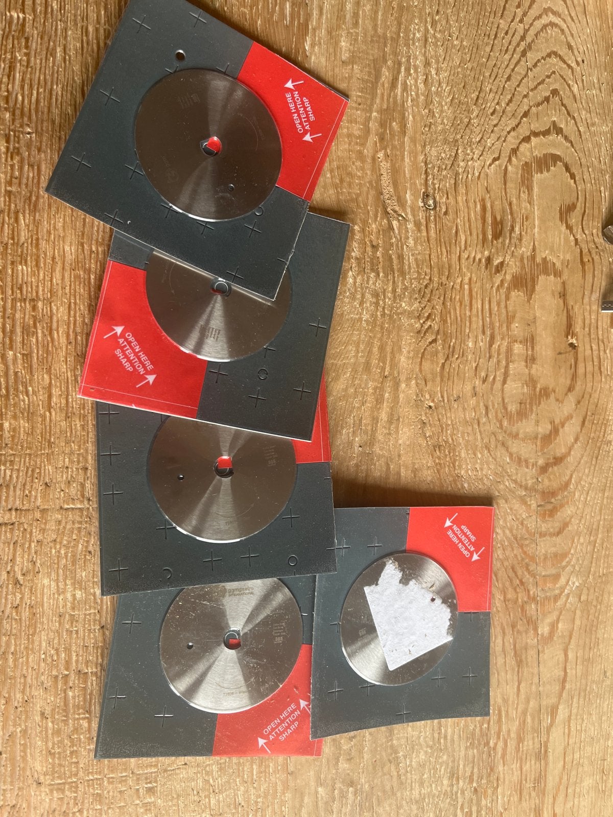 Losse Döner messen 5x Rond Ø 80mm voor Döner-snijder DSA80S, Ophalen of Verzenden, Nieuw