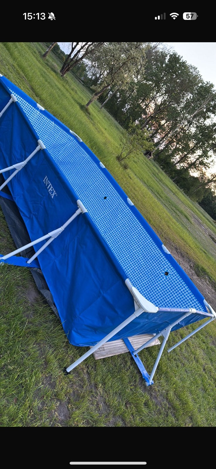 Zwembad 4,5 x 2,20, Tuin en Terras, Ophalen, Minder dan 80 cm, Opzetzwembad, Rechthoekig
