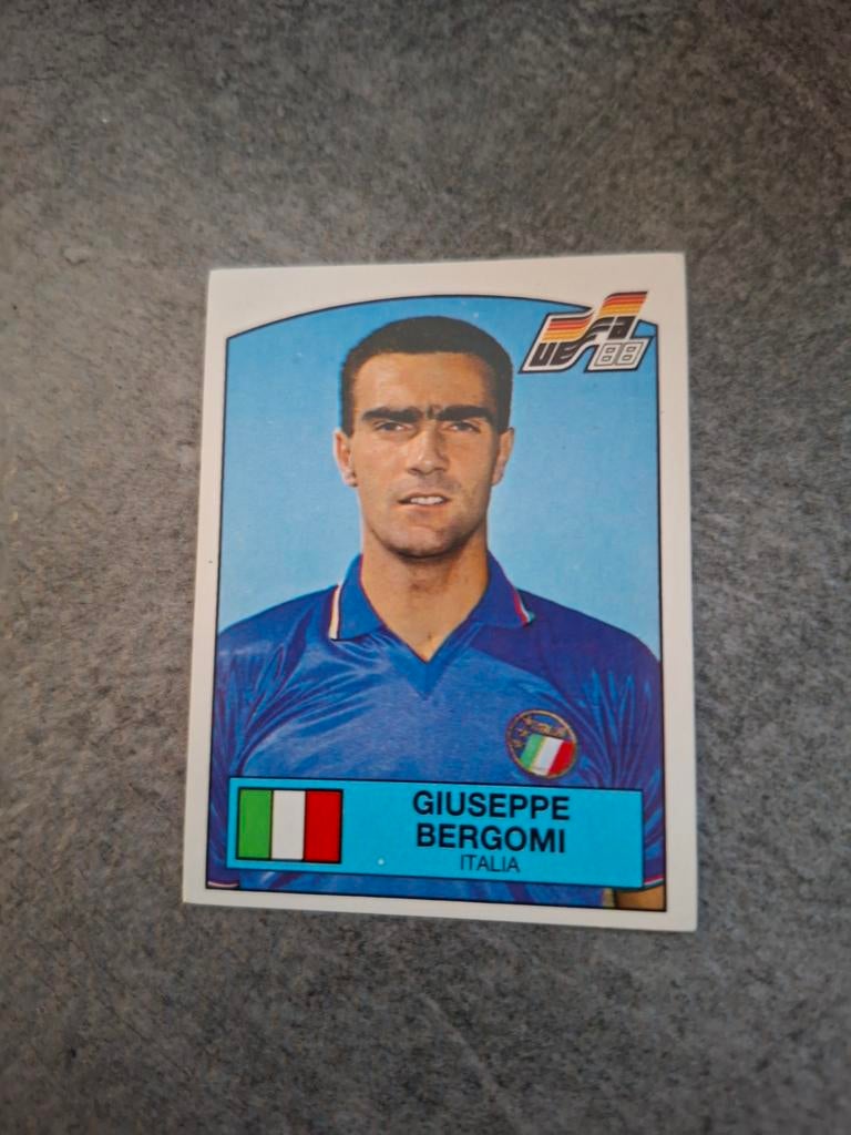 Panini sticker Euro 88 Duitsland. Giuseppe Bergomi Italië., Verzenden, Zo goed als nieuw, Sticker