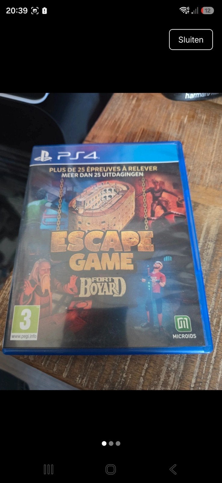 escape game ps4, 1 speler, Ophalen, Zo goed als nieuw, Vanaf 7 jaar