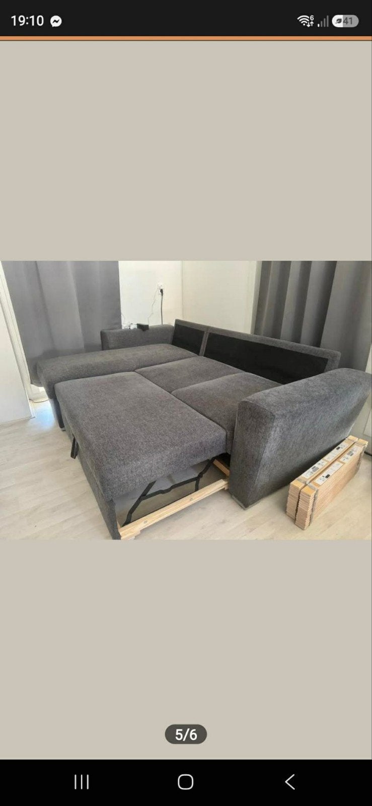 Mooie en praktische slaapbank VEJLBY (JYSK) – Donkergrijs, Ophalen, Tweepersoons, 140 cm