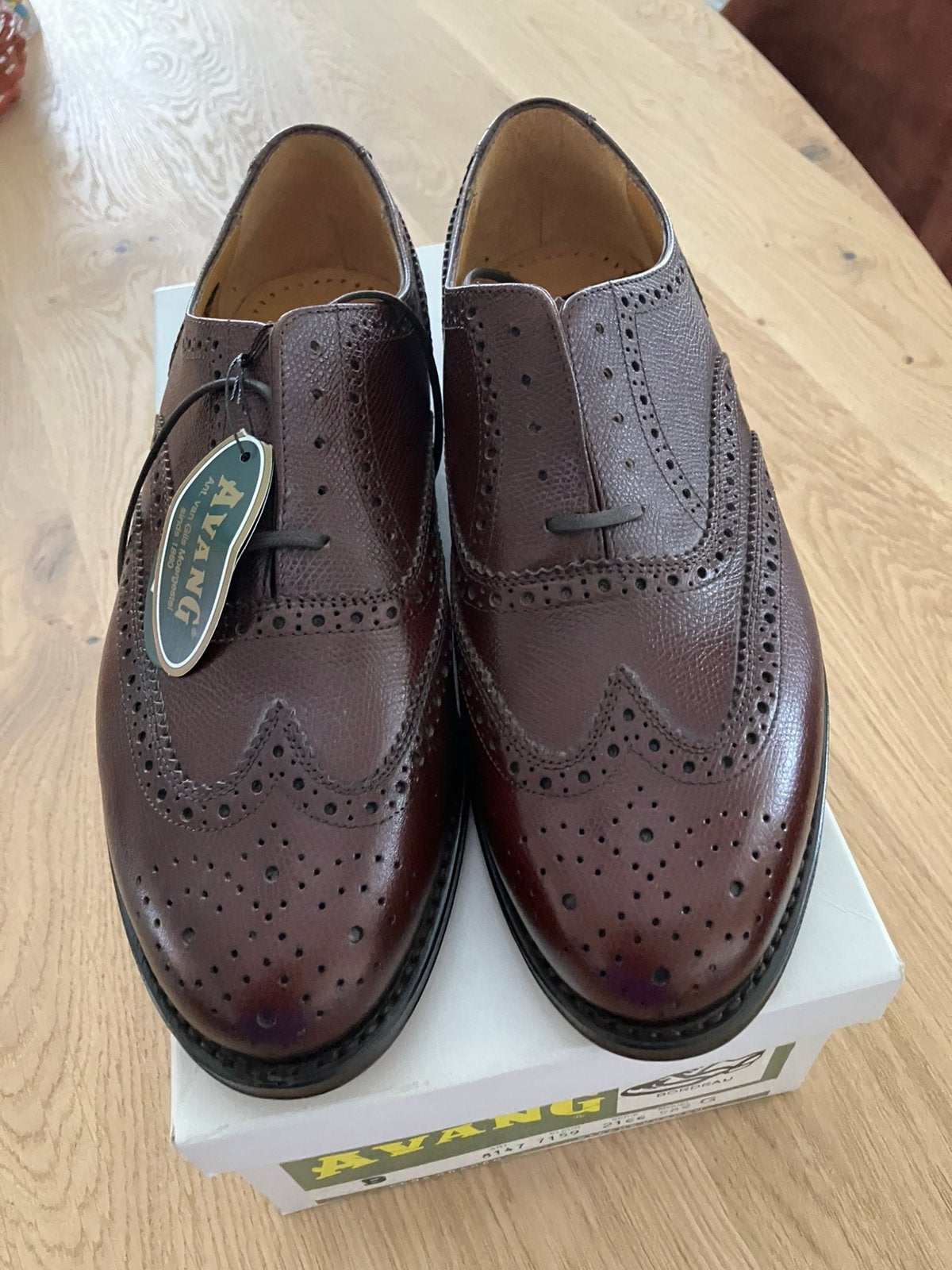 Avang bordeauxleren veterschoenen maat 7 1/2, Overige kleuren, Nieuw, Ophalen of Verzenden, Veterschoenen
