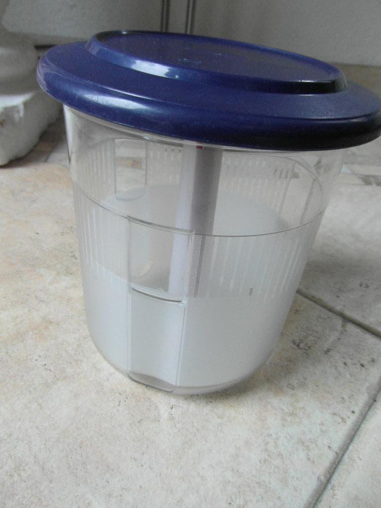 tupperware aurgurkenpot zuurpot als Nieuw en compleet, Ophalen of Verzenden, Zo goed als nieuw, Blauw, Overige typen