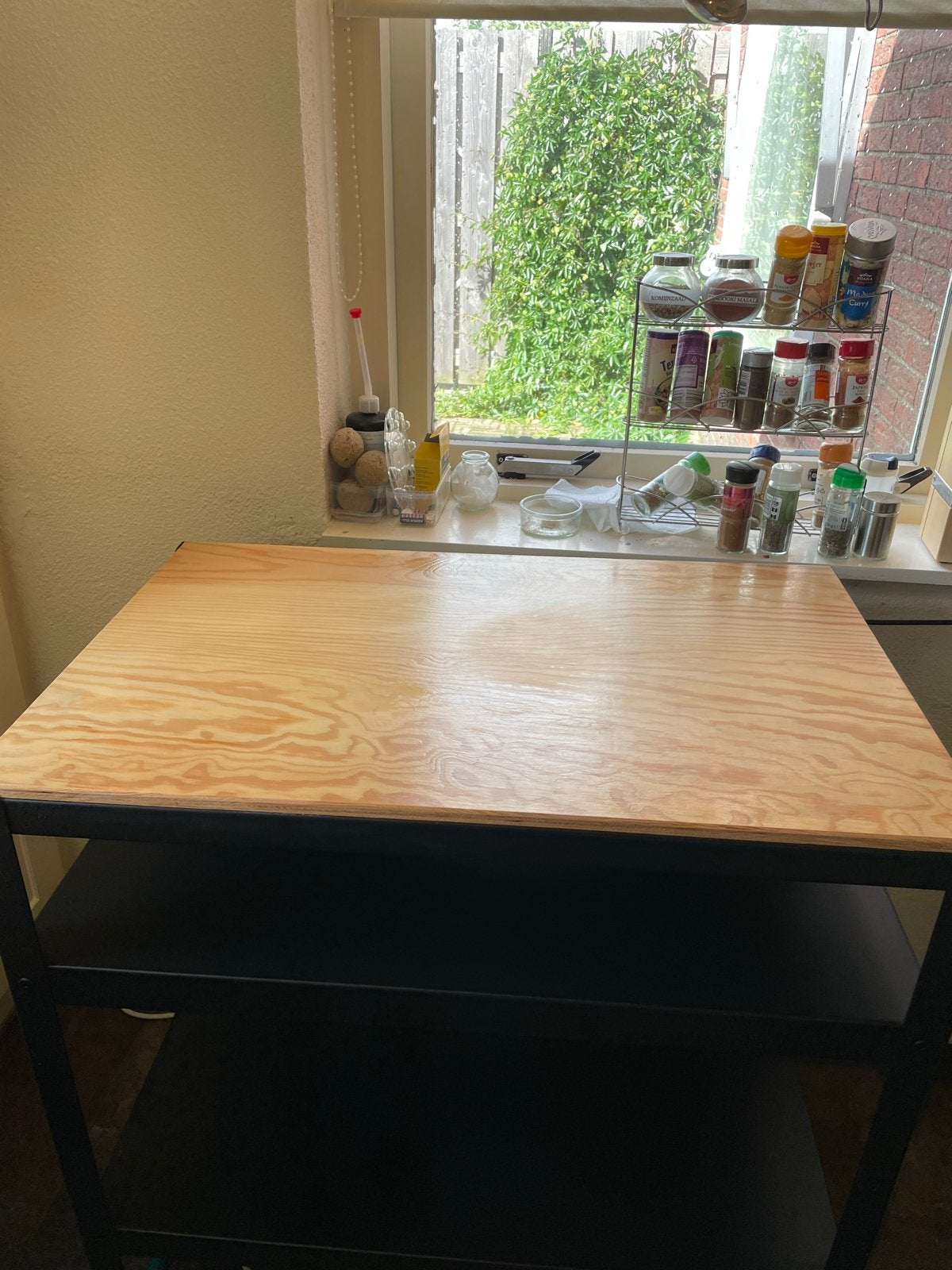 Ikea Bror werktafel keukentrolley werkbank, Ophalen, Gebruikt, Vierkant, Tot twee personen