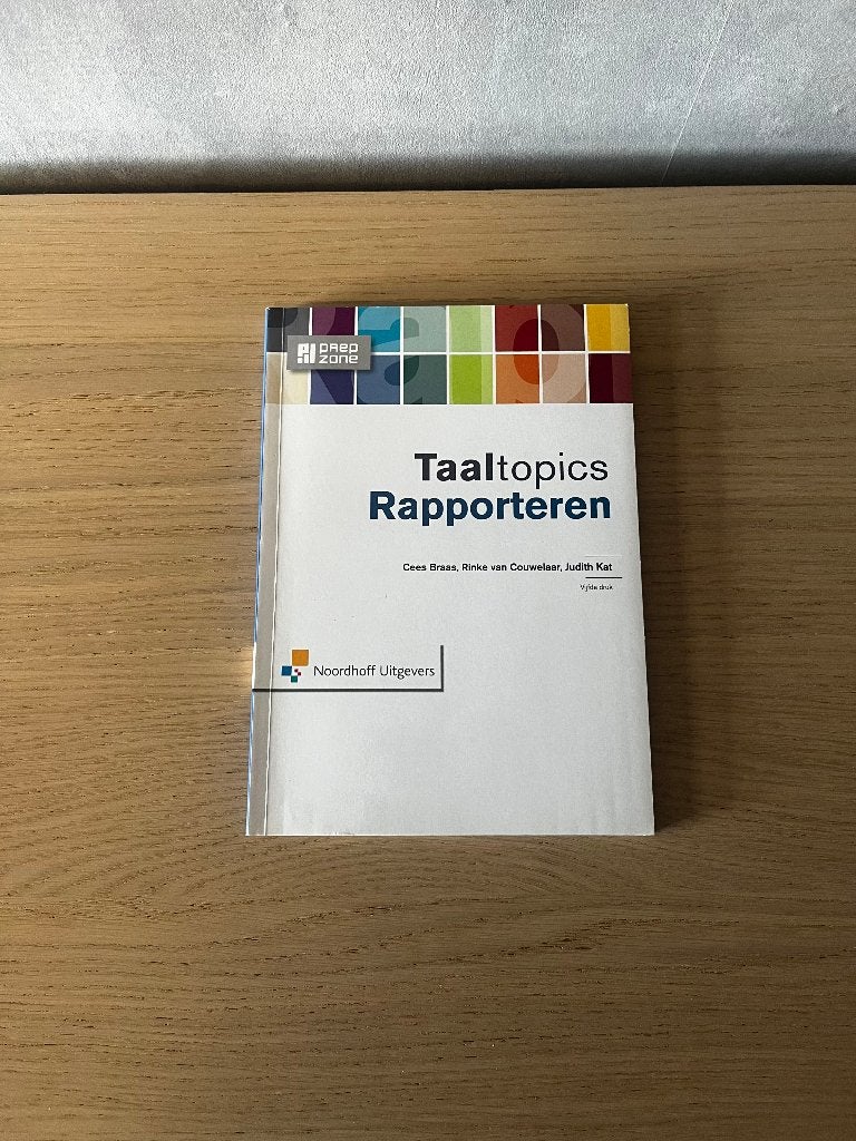 Taaltopics Rapporteren, Boeken, Diverse auteurs, Zo goed als nieuw, Beta, HBO