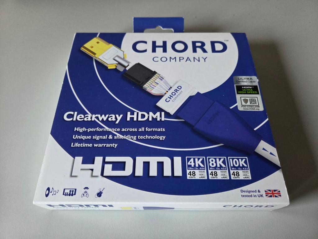 Chord Company Clearway HDMI-kabel 1,5 m. NIEUW 30% KORTING, Nieuw, Ophalen of Verzenden, Sales@chord.co.uk, Minder dan 2 meter