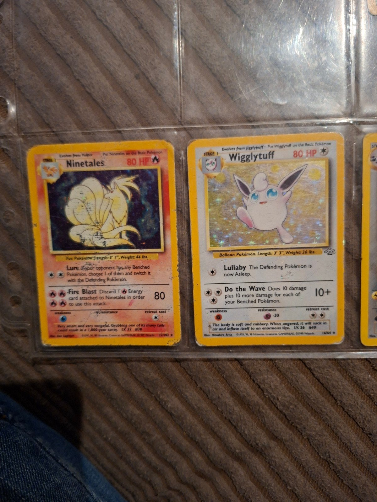 Pokémon kaarten: Ninetales en Wigglytuff (vintage), Ophalen of Verzenden