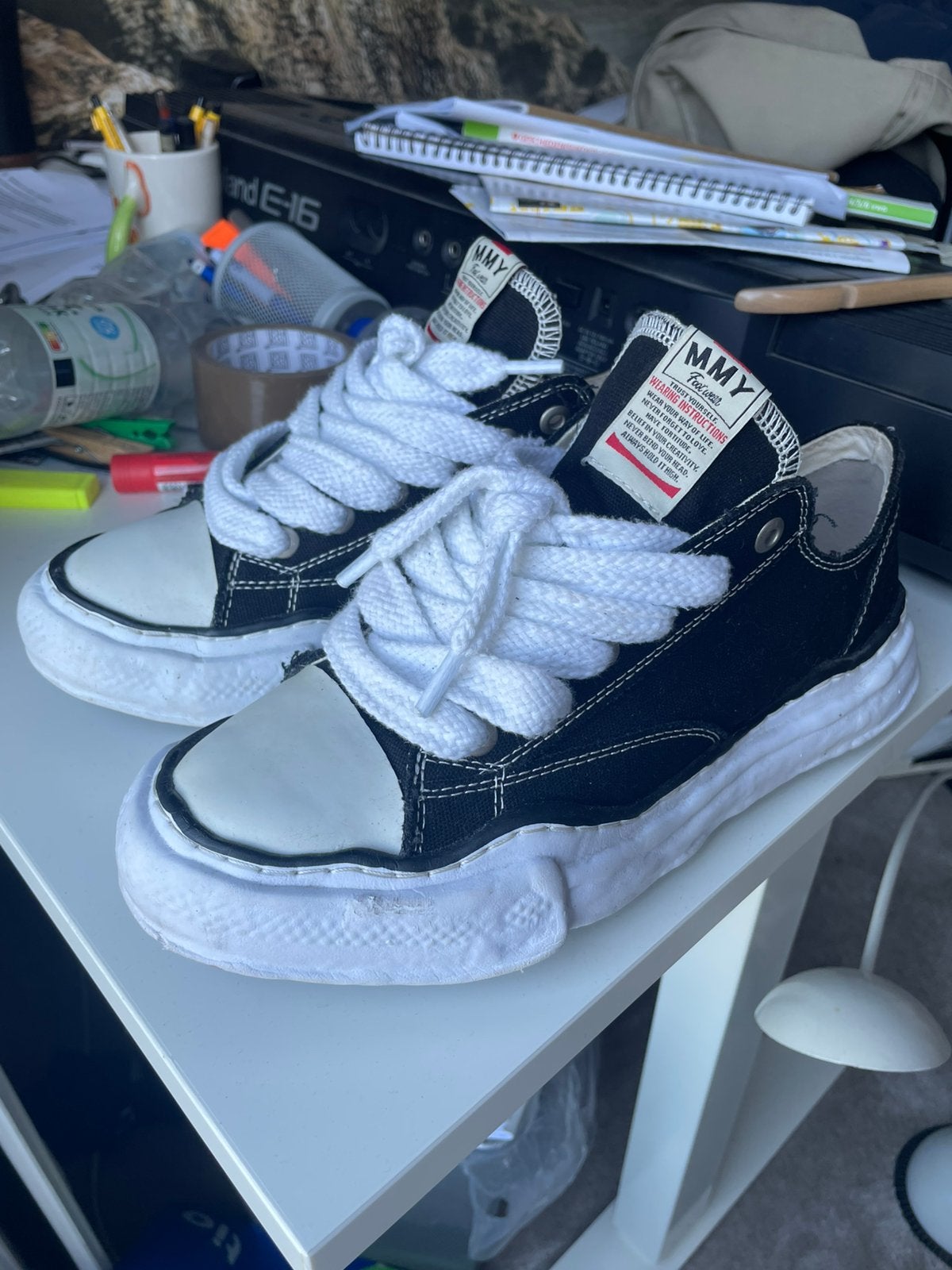 Maison Mihara Yasuhiro sneakers maat 43, Kleding | Heren, Schoenen, Zo goed als nieuw, Zwart, Ophalen of Verzenden