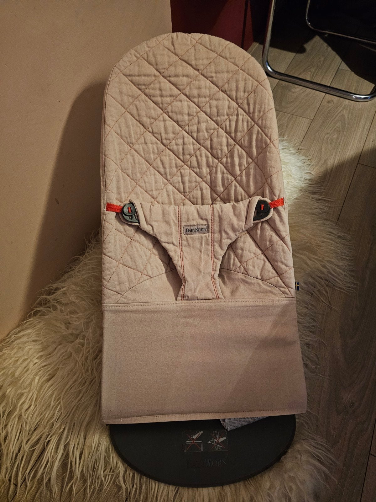 BabyBjörn Bouncer Bliss wipstoel - lichtroze, Kinderen en Baby's, Wipstoeltjes, Ophalen, Gebruikt, Wipstoel