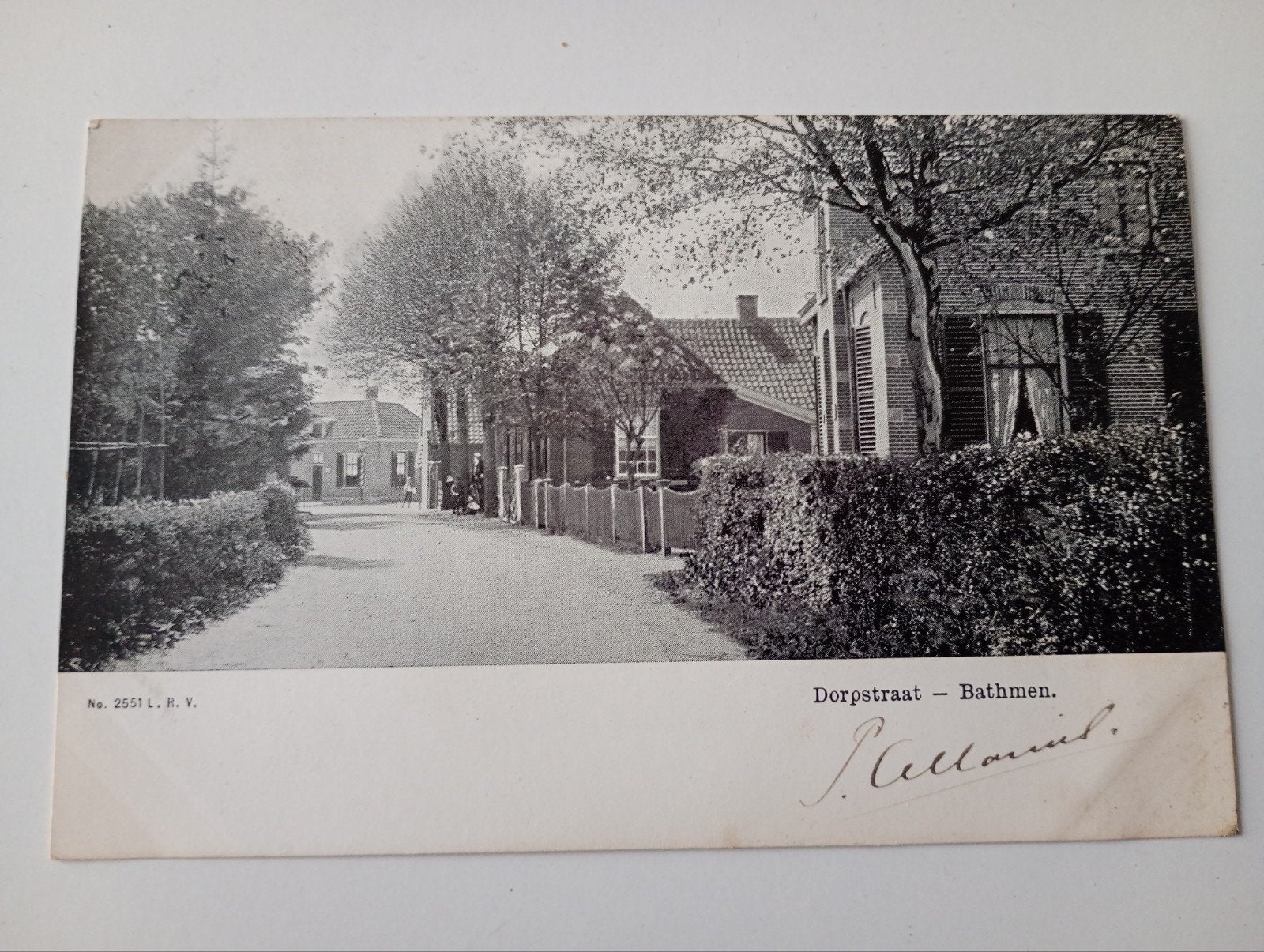 Bathmen bij Deventer Dorpsstraat 1906, Ophalen of Verzenden, Voor 1920, Gelopen, Overijssel