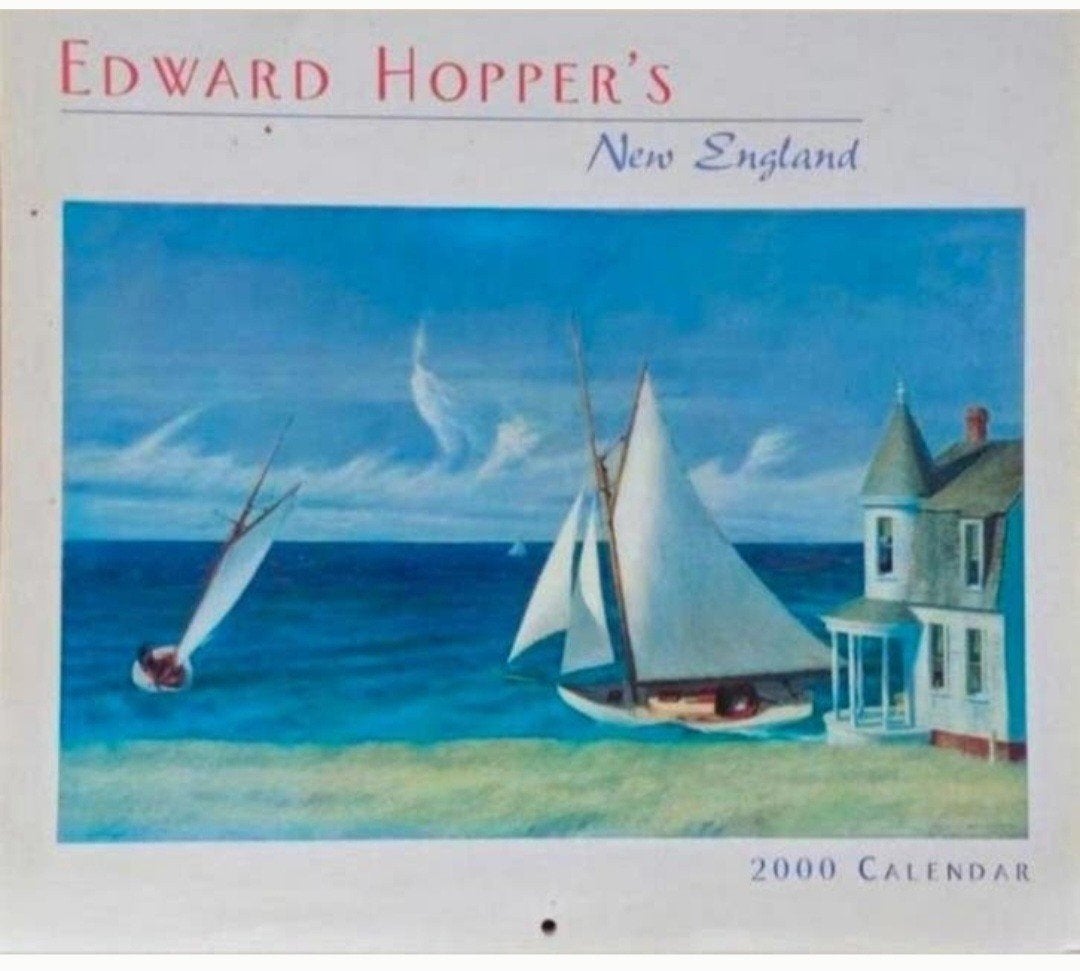 Kunstkalender EDWARD HOPPER. 12 mooie kunstreprodukties, Verzenden, Zo goed als nieuw