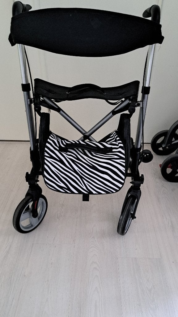 Z.g.a.n. zebraprint rollatortas, Ophalen of Verzenden, Zo goed als nieuw