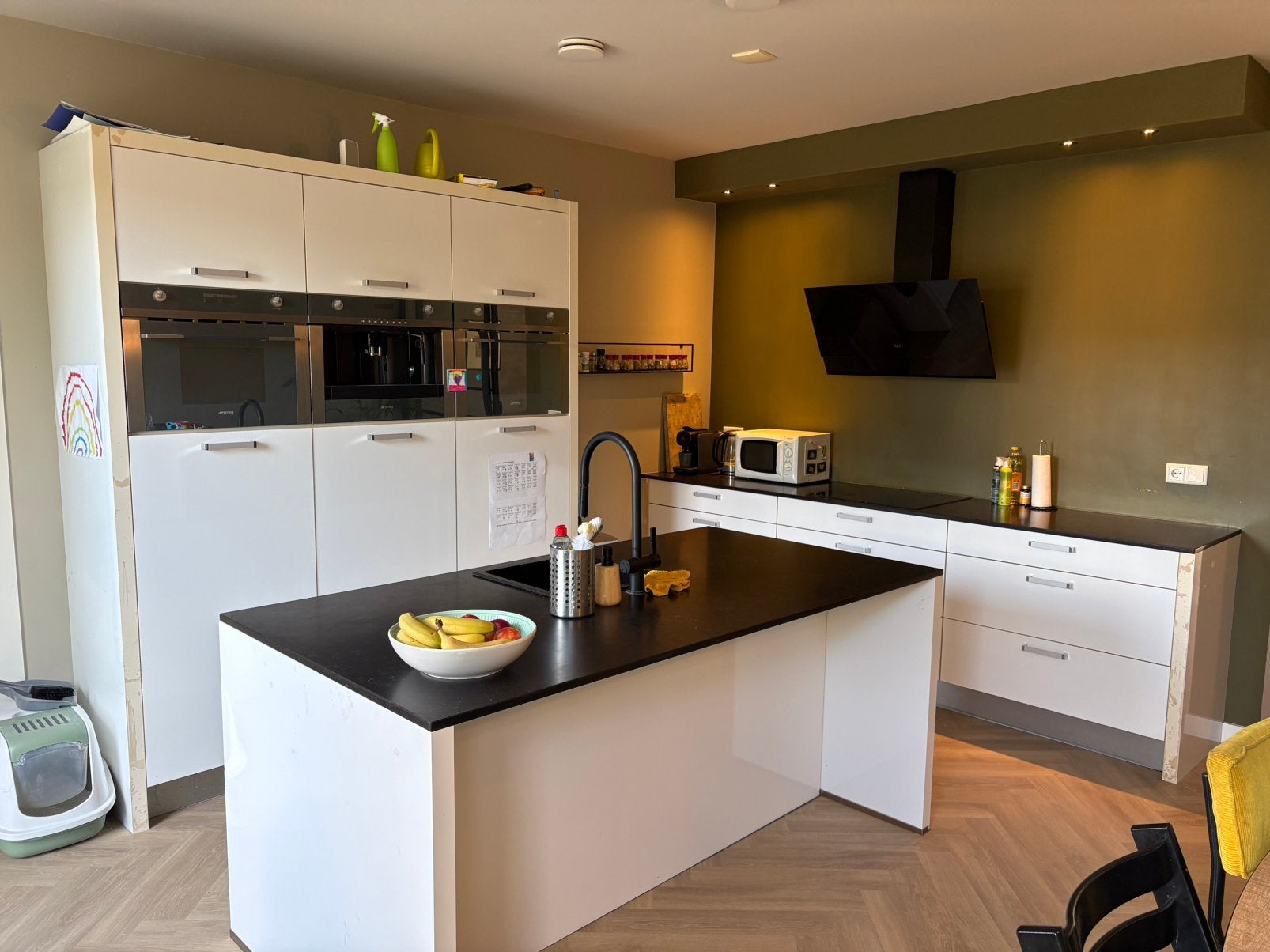 Complete keuken, Huis en Inrichting, Ophalen, Gebruikt, Wit, Hoogglans of Gelakt