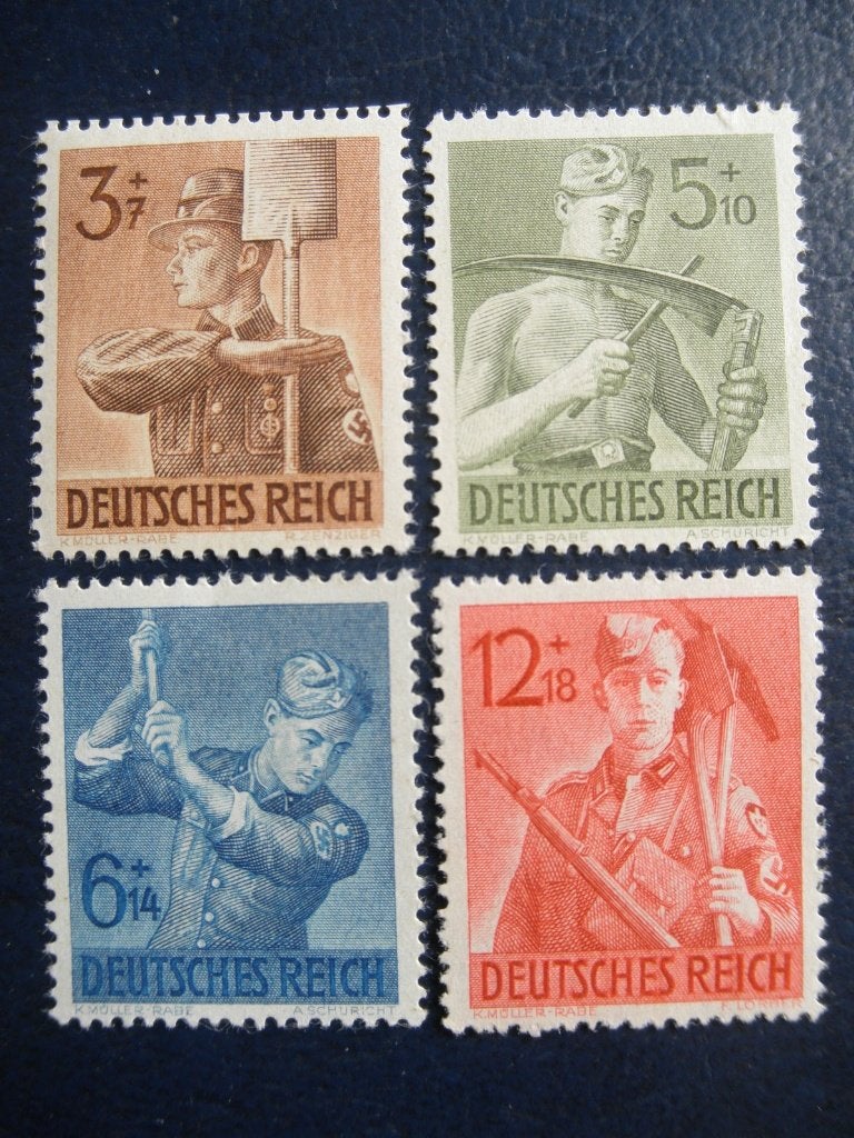 Postzegels Deutsches Reich 1943 arbeidsdienst (*)., Ophalen of Verzenden, Duitse Keizerrijk