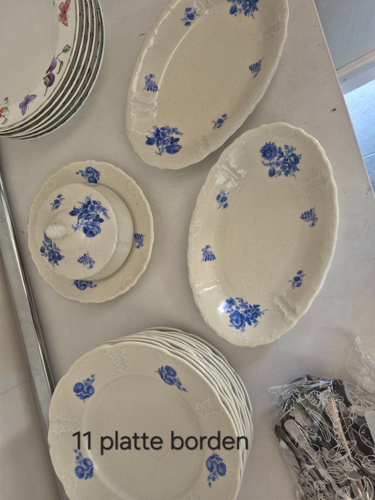 Mosa Maastricht Servies - Delftsblauw Vintage Set, Huis en Inrichting, Keuken | Servies, Gebruikt, Overige merken, Keramiek, Ophalen of Verzenden
