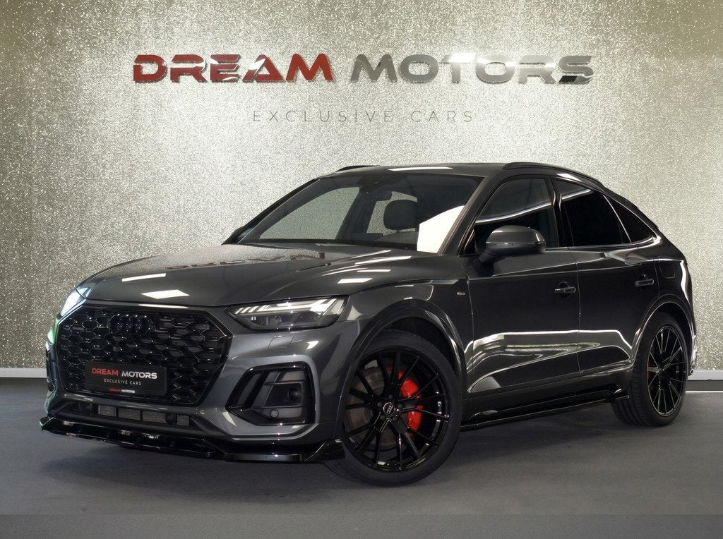 Audi Q5 Sportback 55 TFSI e Quattro S-Line COMPETITION 367pk, Auto's, Audi, Automaat, Gebruikt, Zwart, 4 cilinders